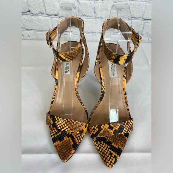 #STEVE MADDEN Snakeskin Heels Size 7 - Picture 1 of 4